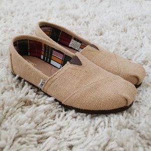 Natural Burlap TOMS